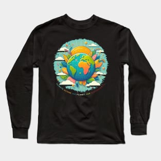 Climate action: Our planet, our responsibility. Long Sleeve T-Shirt